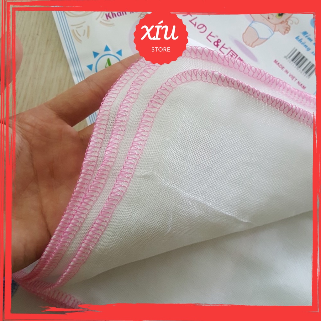 Khăn sữa cho bé sơ sinh xuất Nhật siêu mềm siêu thấm khăn xô sữa 2 lớp 3 lớp 4 lớp Set 10 khăn lau mặt Xiuxinchao