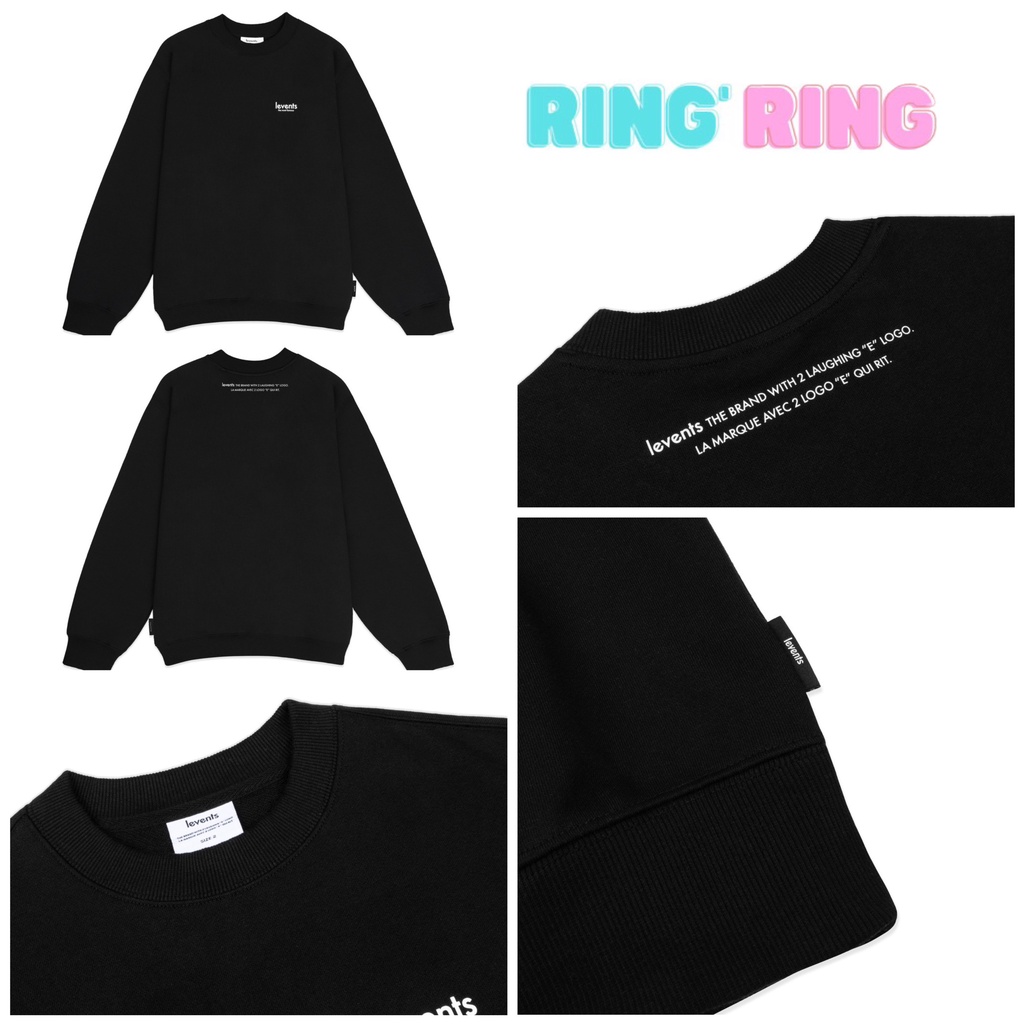 Áo Tay Dài LEVENTS® BASIC SWEATER Tặng Kèm Túi Tote Hoặc Túi Giấy Khi Mua Từ 2SP Levents
