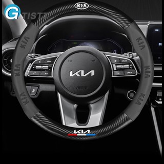 GTISTT BọC Vô LăNg Da Bọc Vô Lăng Ô Tô BọC Vô LăNg Cacbon Vô LăNg Xe Ô Tô Trang Trí NộI ThấT Ô Tô Phụ KiệN Xe HơI Cho KIA Morning Seltos Sonet Carens Soluto Sedona K3 Forte Sorento Rondo Carnival K5 Rio Stonic Cerato Pride Sportage Gr