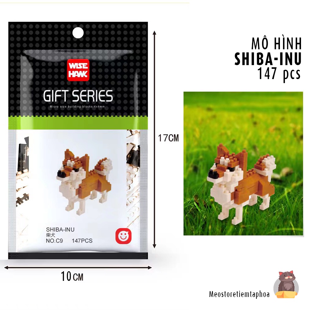 Đồ chơi Lắp Ghép Mô hình Động Vật/ Chó/ Mèo/ Đồ Chơi Mảnh Ghép LeGo Mini Kích Thước Nhỏ
