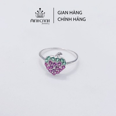 Nhẫn Bạc Hình Dâu Tây Cho Bé Gái Đáng Yêu - Minh Canh Jewelry