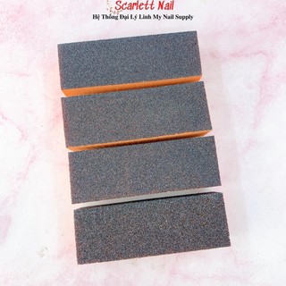 Phao cam đen mài mịn móng - phao hình chữ nhật dài 9cm