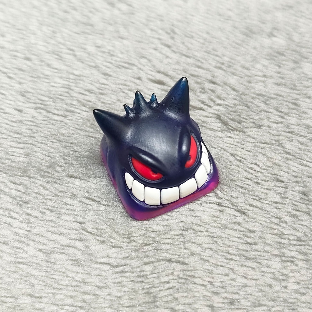 Nút bàn phím cơ artisan keycap gengar galaxy xuyên led