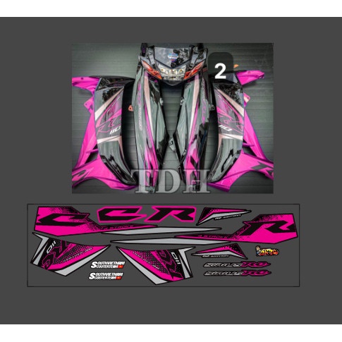 Tem rc v2 dán xe máy sirius 50-110cc