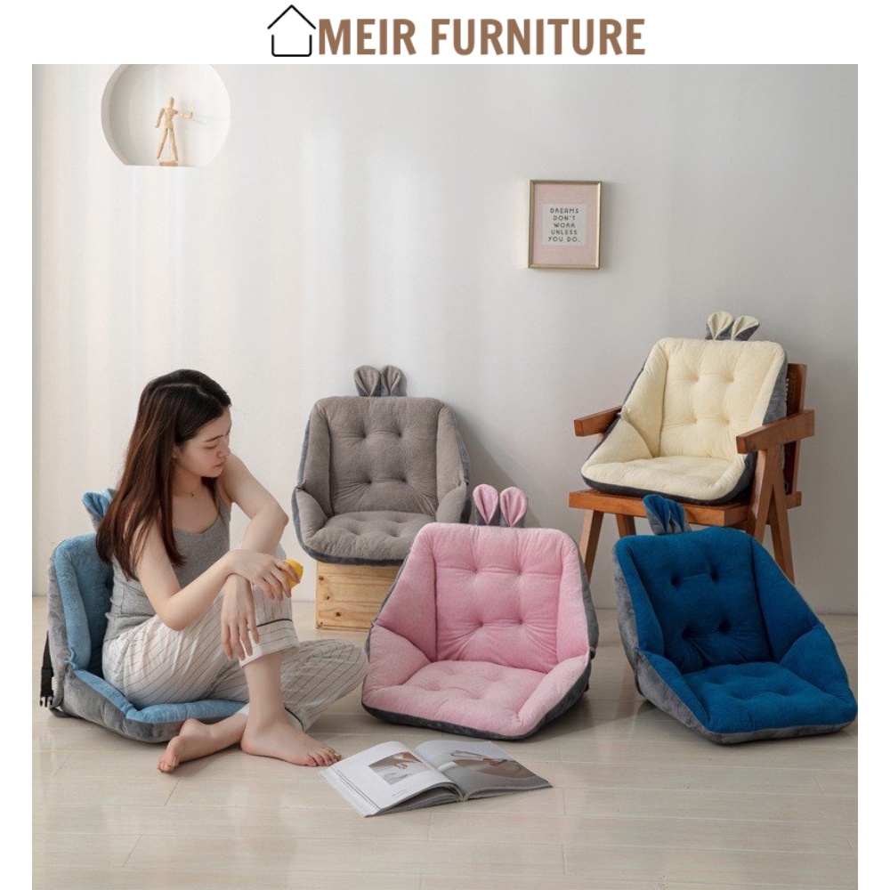 Đệm lót ghế ngồi văn phòng êm ái tai thỏ dễ thương nhiều màu chống mỏi lưng MEIR NA14