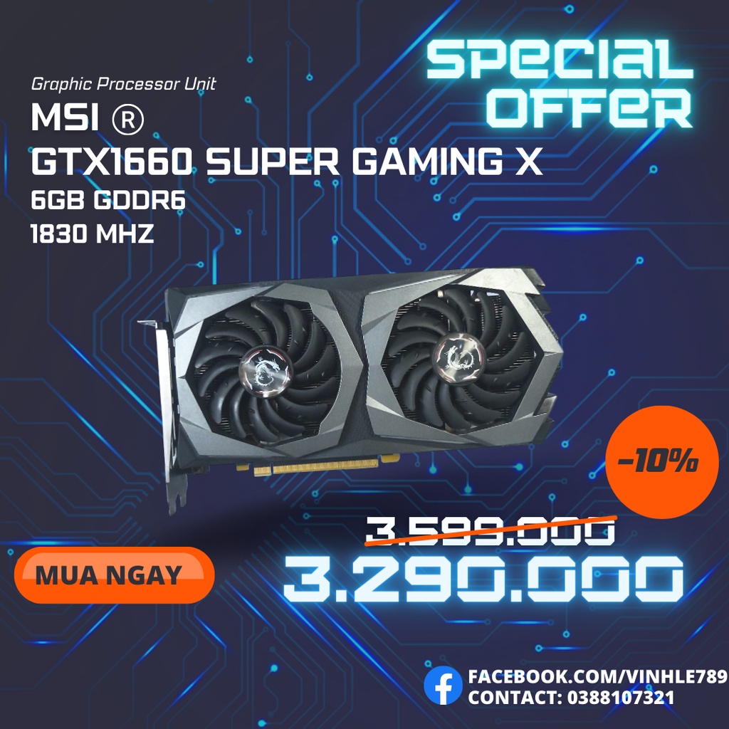 Card màn hình MSI GTX 1660 SUPER GAMING X | BigBuy360 - bigbuy360.vn