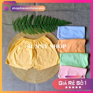 Set 5 quần ngắn màu sơ sinh bosini / quần đùi cho em bé
