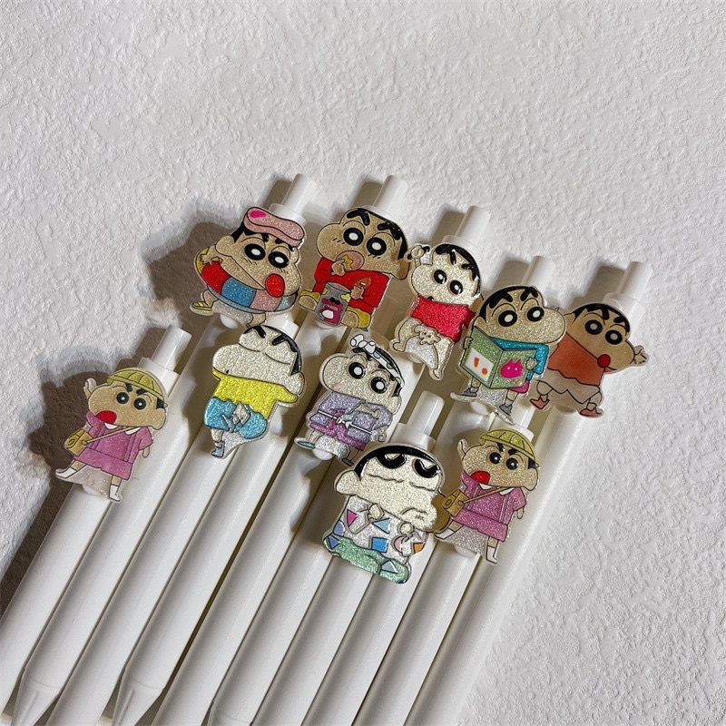 Bút Bi Hoạt Tiết Cậu Bé Bút Chì Shin-Chan Ngòi Bút 0.5mm