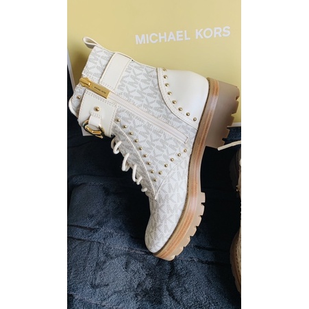 GIÀY BOOT NỮ MK MICHAEL KORS KINCAID LACE UP BOOTIE NWT SIZE 36.5