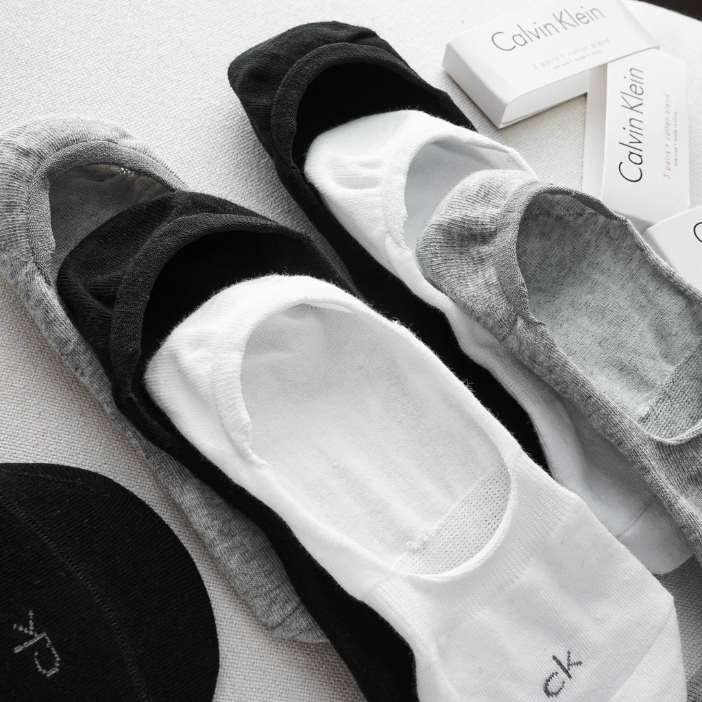 Set 3 đôi vớ/tất lười chất cotton dày dặn, thông thoáng, thấm hút tốt, không hôi chân