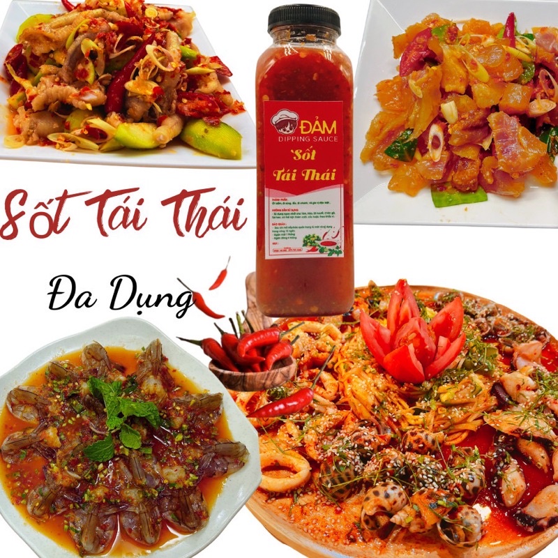 Sốt thái làm chân gà sốt thái , tôm sốt thái nhà Đảm siêu ngon(330ml)