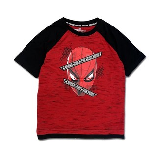 Áo thun cotton cộc tay spiderman người nhện cho bé trai