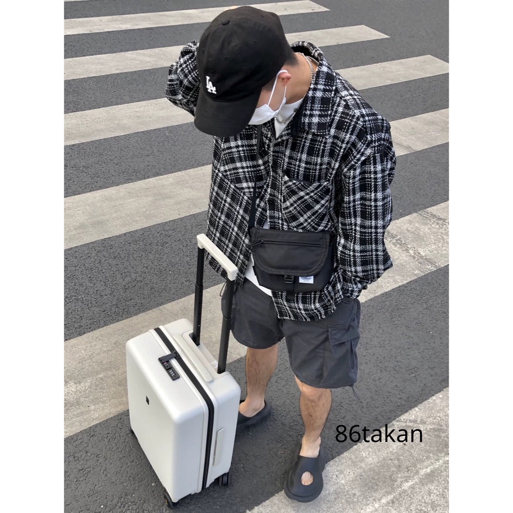 Túi Đeo Chéo Thời Trang Nam Nữ form túi messenger Cao Cấp Phong Cách Túi Messenger Mini Vải Dày 2 Lớp TK01