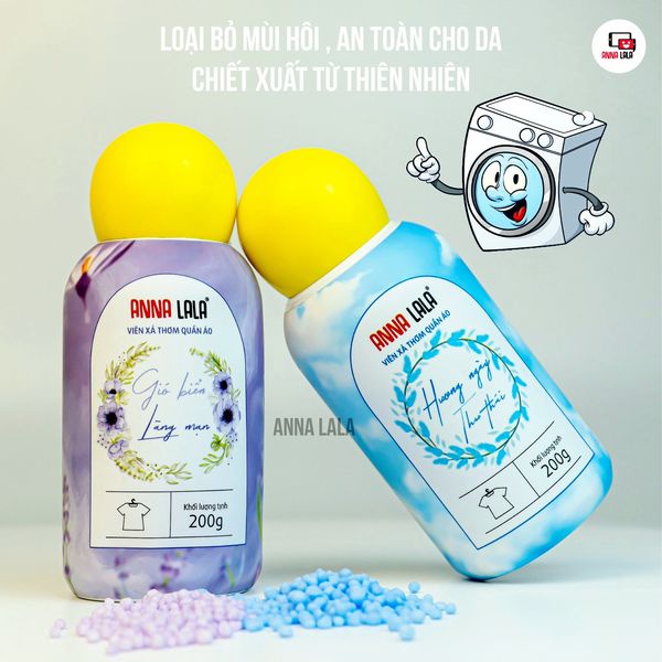 Viên lưu hương quần áo giặt xả 200g