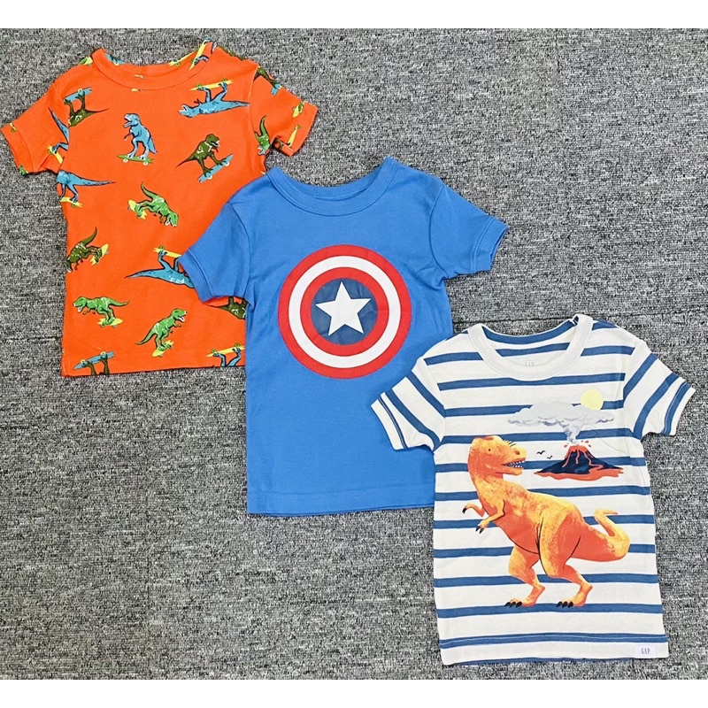 Áo thun bé trai hoạ tiết siêu yêu sz 1-6Y satsunkid