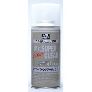 Dụng cụ sơn phủ topcoat Mr Hobby B522 B523 Mr super clear uv cut