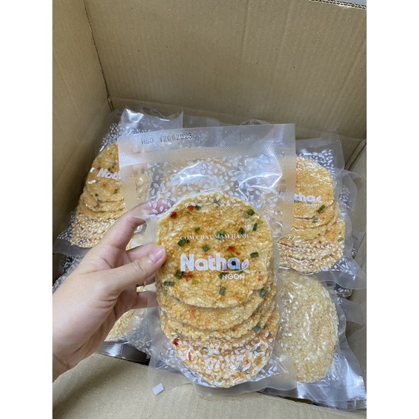 Cơm cháy mắm hành Natha Ngon
