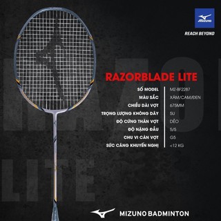 Vợt cầu lông Mizuno RazorBlade Lite (chính hãng)