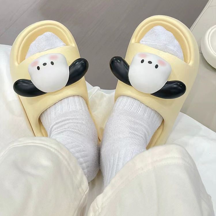 Dép Nữ  Động Vật Chó Con Cặp Đôi Chống Trượt Mùa Hè Dễ Thương