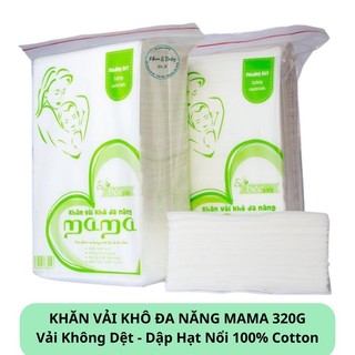 Combo 5 Gói Khăn Vải Khô Đa Năng MAMA 320g [ Sp của công ty Bee Bee VN- Số 1 Việt Nam]