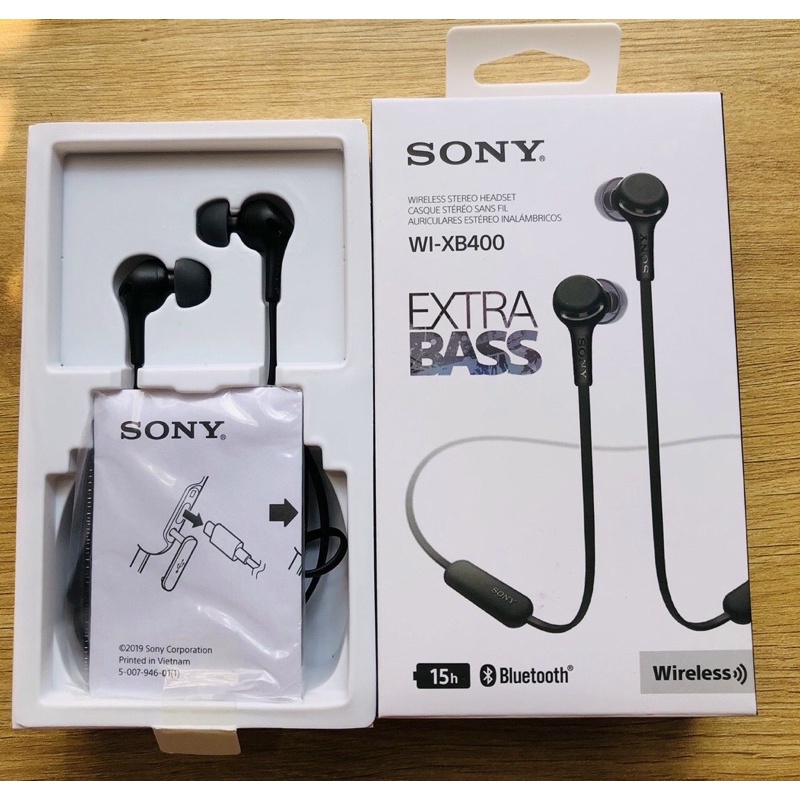 Tai nghe EP Bluetooth Sony Extra Bass WI-XB400 - Hàng Mới Chính Hãng Fullbox