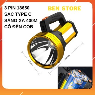 Đèn pin đội đầu siêu sáng p50,3 pin sạc 18650
