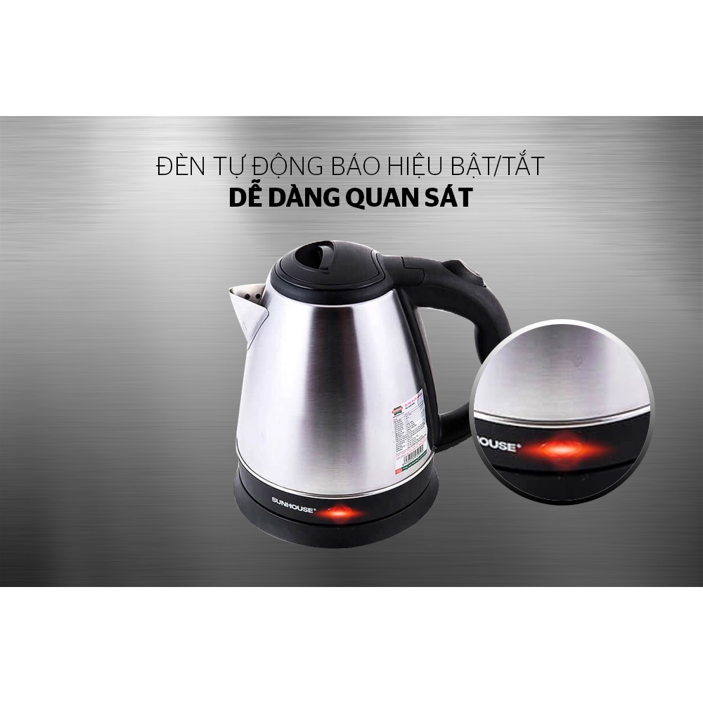 Ấm Siêu Tốc Inox - Bình Đun Siêu Tốc 1.8L Chính Hãng