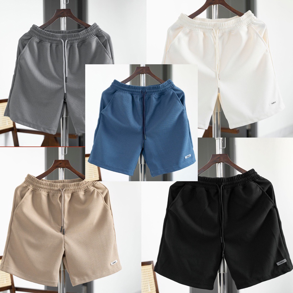 Quần Short Unisex Tổ Ong Thương Hiệu Karlis Co Giãn Thoải Mái Có 5 Màu