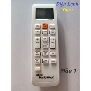 Remote máy lạnh Samsung các loại. (Tặng kèm cặp pin).