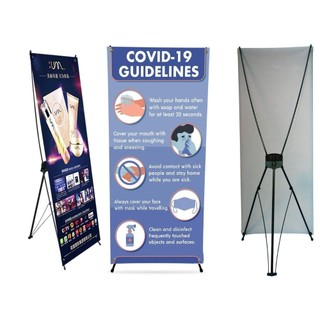 Standee nhựa 0,8 x 1,8m - Chân Chữ X