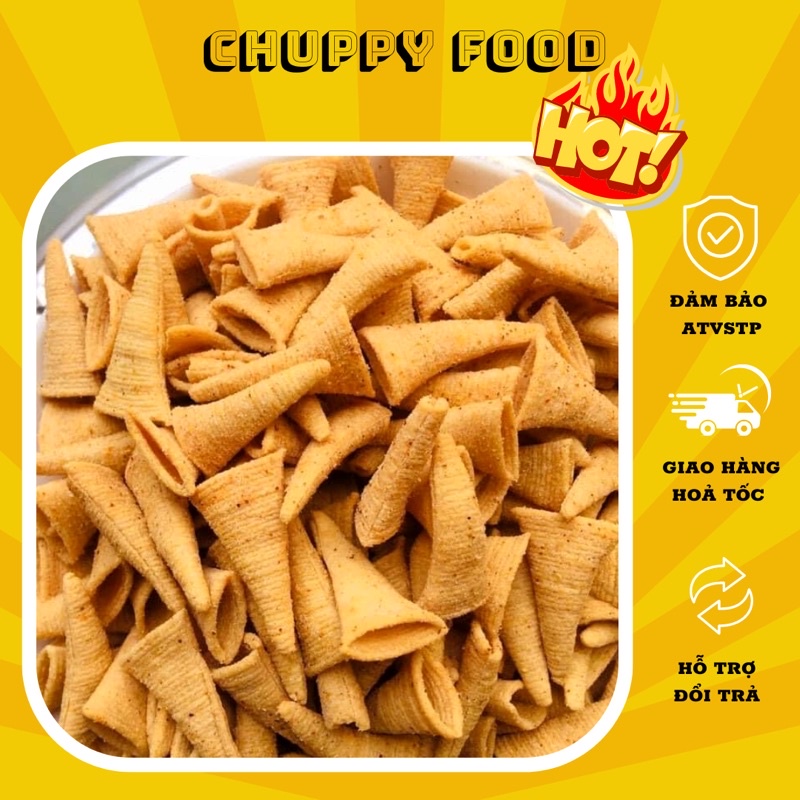 🎁FREE SHIP🎁 500G Snack Bắp Nón Tam Giác Giòn Tan