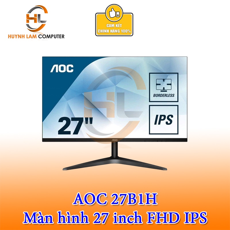 Màn hình AOC 27B1H 27inch (27" IPS FHD 60Hz, HDMI+VGA) - Hàng chính hãng | BigBuy360 - bigbuy360.vn