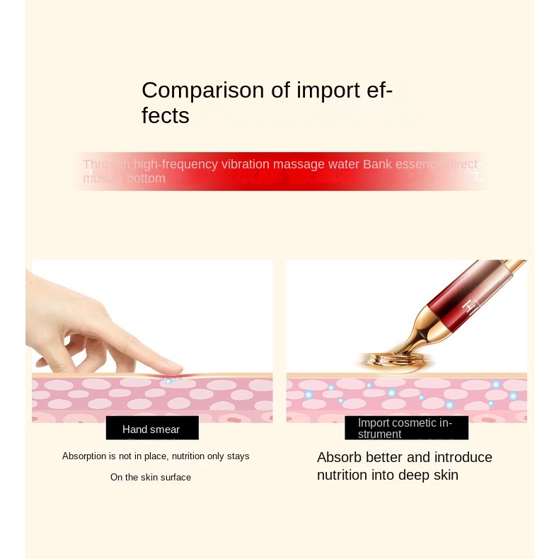 Máy Massage mặt nâng cơ mặt thẩm thấu tinh chất cao cấp HIH  loại tròn