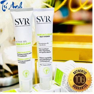 Kem dưỡng SVR Mat + Pores kiềm dầu, giảm mụn, thu nhỏ lỗ chân lông SVR Sebiaclear 40mL