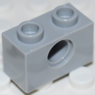 [1 Cái] LEGO Technic Gạch 1x2 Xám Nhạt Với Lỗ Chốt Ø4.9 ID 4211440 3700