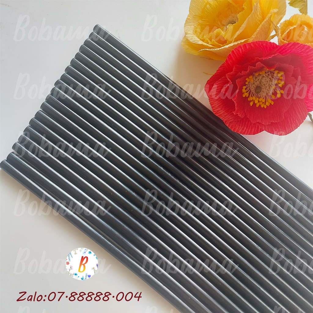 Keo nến màu đen 7mm dài 27cm