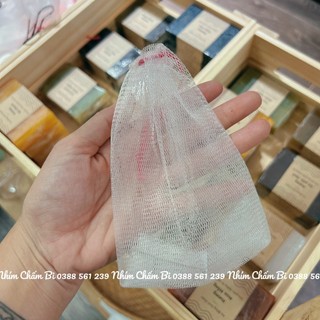 Túi Lưới Tạo Bọt Xà Bông Hai Lớp Mềm Mịn