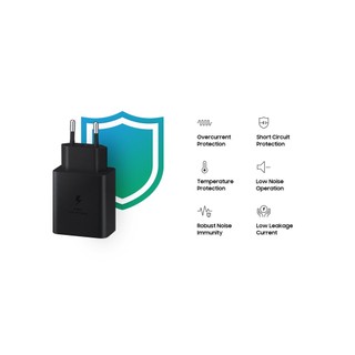Củ sạc Type C Samsung T4510 45W đen (Kèm cáp C-C 5A, 1.8m)