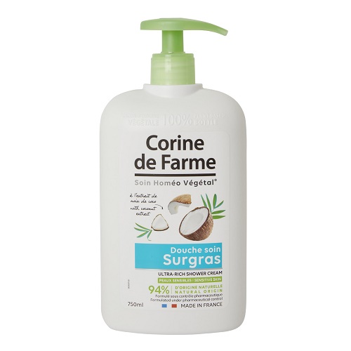 Sữa tắm dưỡng da CORINE DE FARME chiết xuất dừa dung tích 750ML CDFM4240