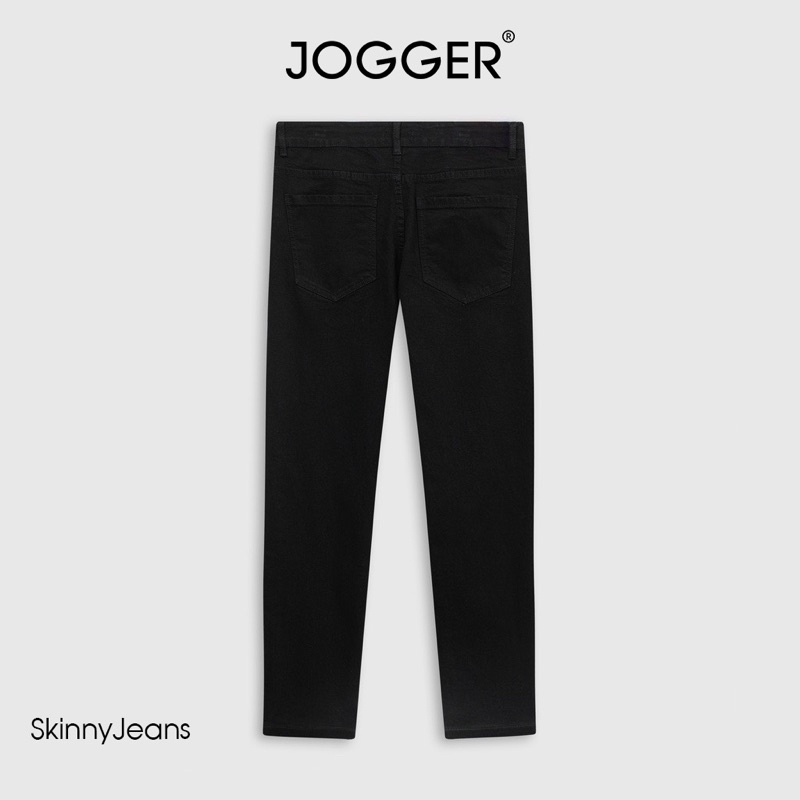 [Mã FADEP2212 giảm 10k đơn từ 99k] Quần Skinny jean nam JOGGER vải denim co giãn nhẹ, form slim, Jean đen trơn