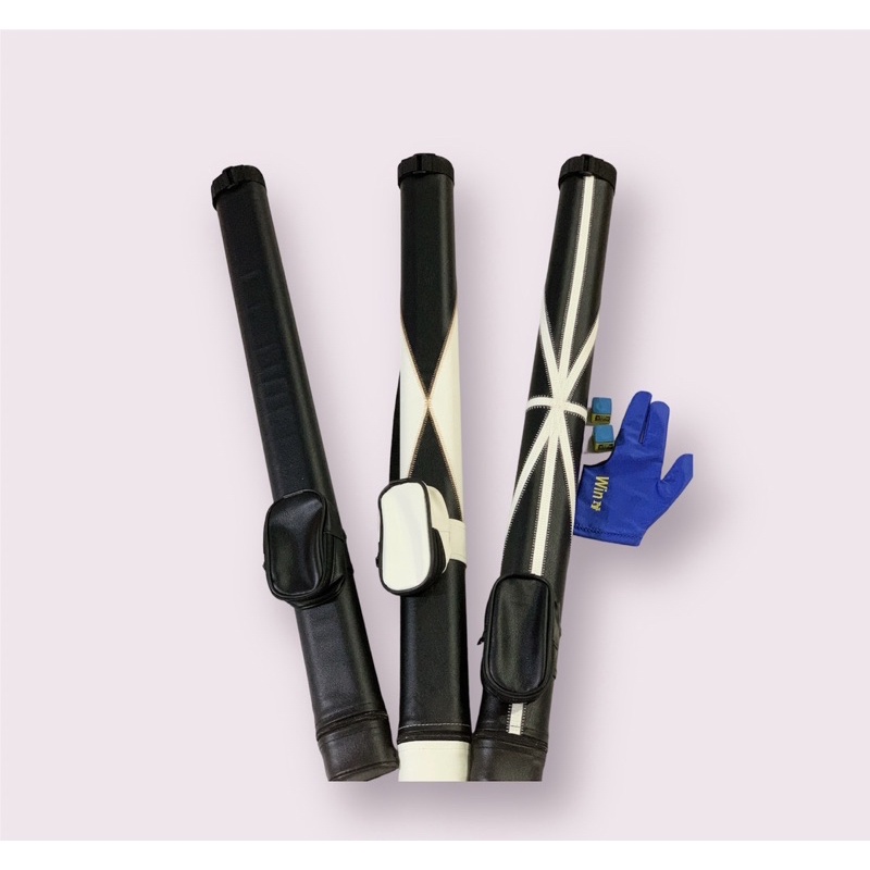 Bao Da đựng cơ BiDA Loại Trung - Tặng 1 găng tay và 2 Lơ Master