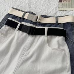 Thắt Lưng Vải Kaki Màu Trơn Thời Trang Hàn Quốc