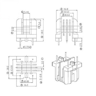 Cuộn lọc UU10.5/UF10.5 10mH 10x13mm