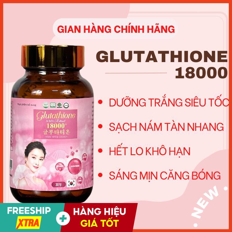 Viên Uống Trắng Da COLAGEN-GLUTATHIONE 18000mg Nâng Tông Tức Thì