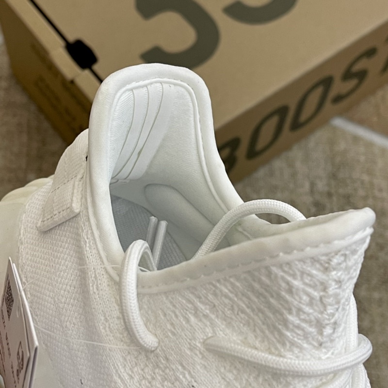 Giày Sneaker Yeezy350 Cream/White SC đế hạt nén box rút cứng