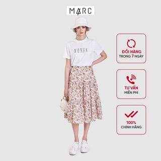 Váy MARC FASHION midi 3 tầng họa tiết hoa FASN023821
