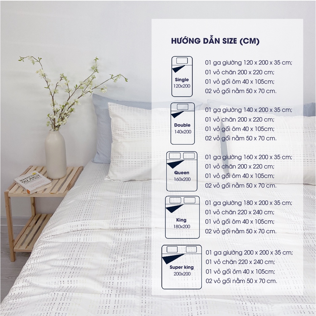 Bộ chăn ga lụa Modal Changmi Bedding nhập khẩu Hàn Quốc siêu mềm mượt mát, Chăn ga hè được yêu thích - 5 món