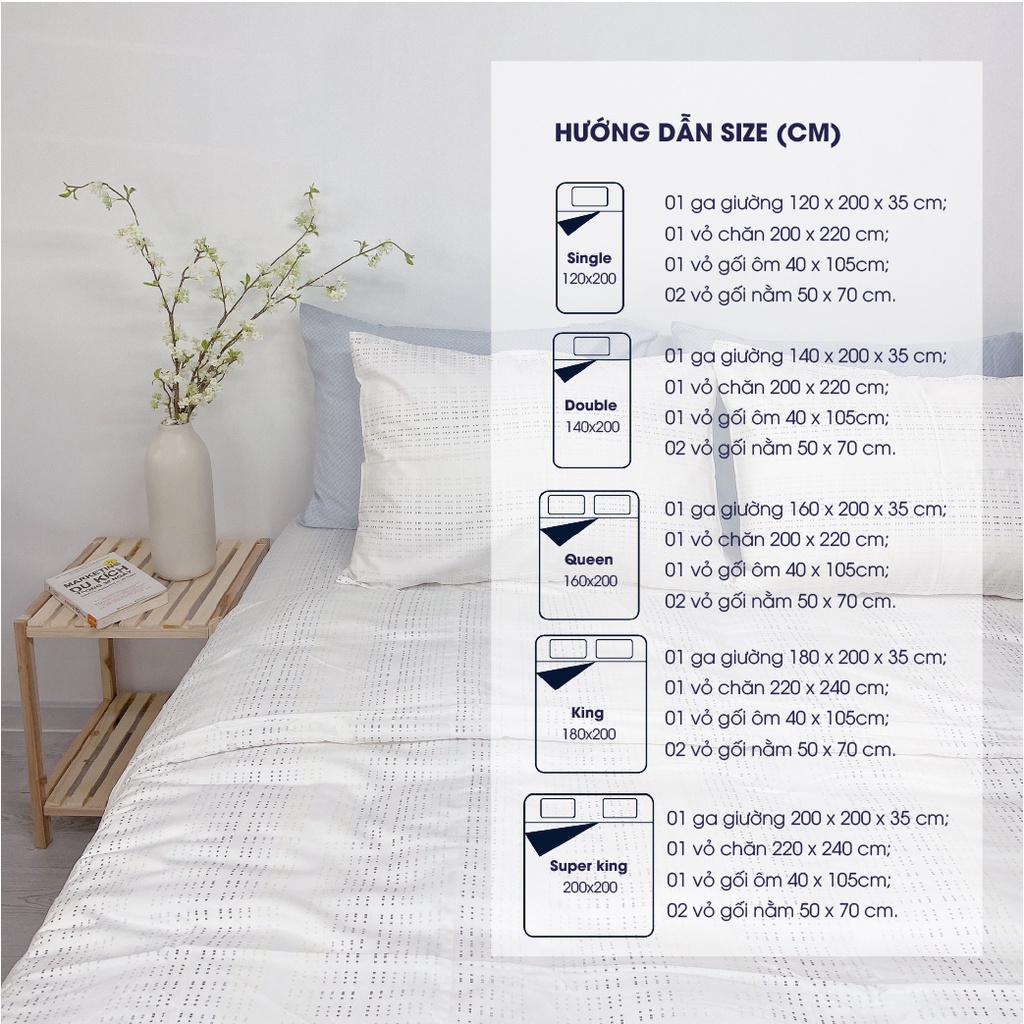 [CM2072] Bộ chăn ga lụa Modal Changmi Bedding nhập khẩu Hàn Quốc siêu mềm mượt mát, Chăn ga hè được yêu thích - 5 món