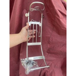 Baga xe máy Future Neo - kiểu xuồng lò xo kẹp - inox 10 li