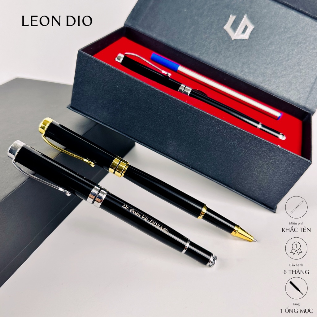 Bút Ký Tên, Viết Kí Dạ Bi Khắc Chữ Theo Yêu Cầu Leon Dio Primal Gentee LD001, Quà Tặng Cho Sếp, Đồng Nghiệp, Thầy Cô